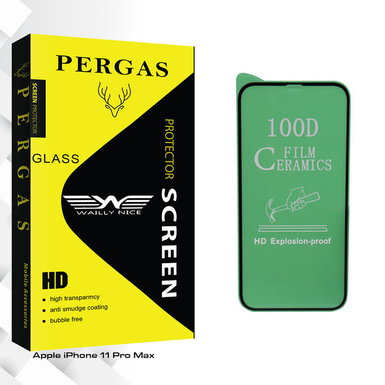 محافظ صفحه نمایش سرامیکی وایلی نایس مدل Pergas Glass مناسب برای گوشی موبایل اپل iPhone 11 Pro Max