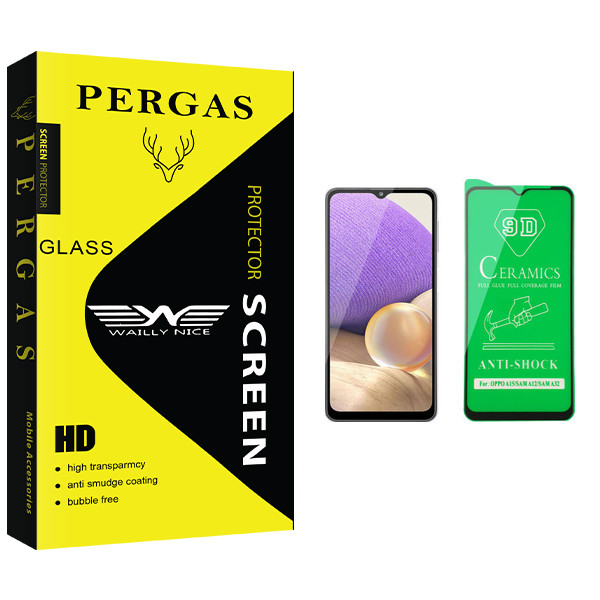 محافظ صفحه نمایش سرامیکی وایلی نایس مدل Pergas Glass مناسب برای گوشی موبایل سامسونگ Galaxy A32
