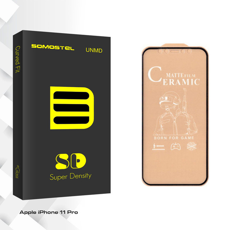 محافظ صفحه نمایش سرامیکی سوماستل مدل SD Glass مناسب برای گوشی موبایل اپل iPhone 11 Pro