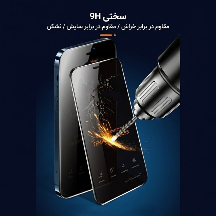 محافظ صفحه نمایش شیشه ای سوماستل مدلANTI-SMT مناسب برای گوشی موبایل شیائومیRedmi Turbo 4