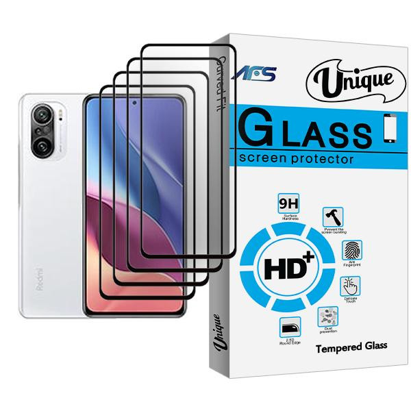 محافظ صفحه نمایش ای اف اس مدل Unique Glass MIX004 مناسب برای گوشی موبایل شیائومی Redmi K40 بسته چهار عددی