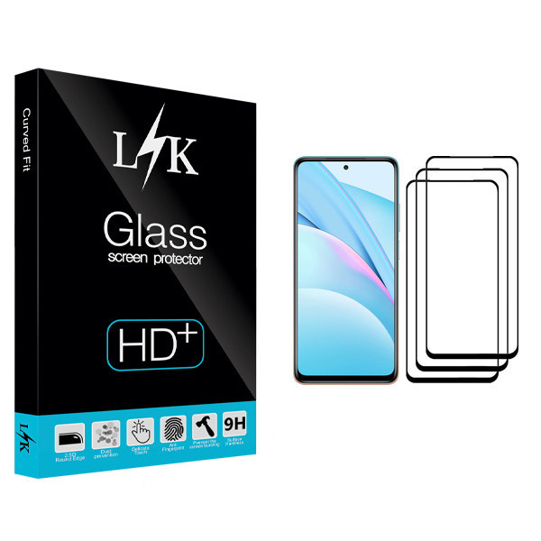 محافظ صفحه نمایش ال کی مدل +LITE مناسب برای گوشی موبایل شیائومی Mi 10T Lite 5G بسته سه عددی