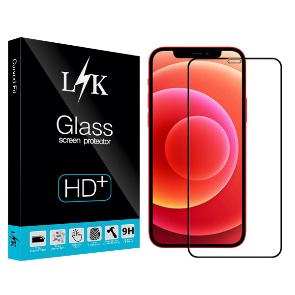 محافظ صفحه نمایش ال کی مدل Hard glass مناسب برای گوشی موبایل اپل Iphone 12 Pro max