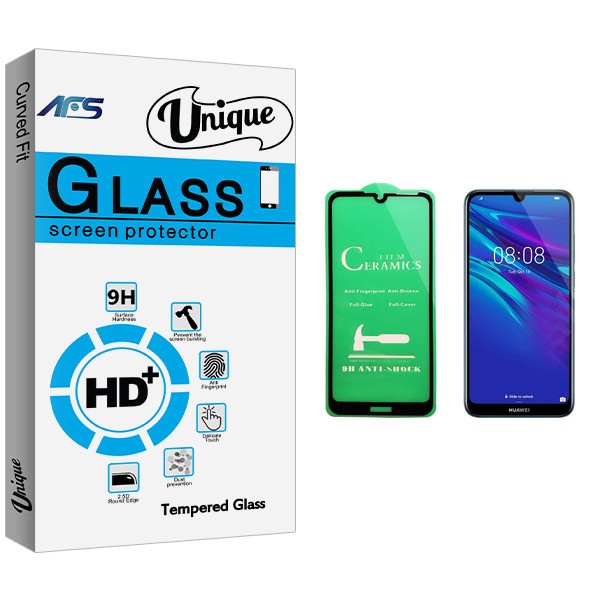 محافظ صفحه نمایش سرامیکی ای اف اس مدل Unique Glass مناسب برای گوشی موبایل هوآوی Y6 2019