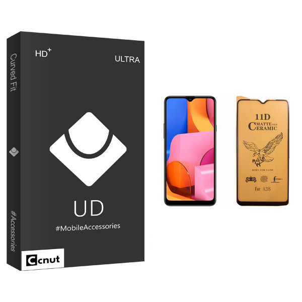 محافظ صفحه نمایش سرامیکی کوکونات مدل UD Black مناسب برای گوشی موبایل سامسونگ Galaxy A20s