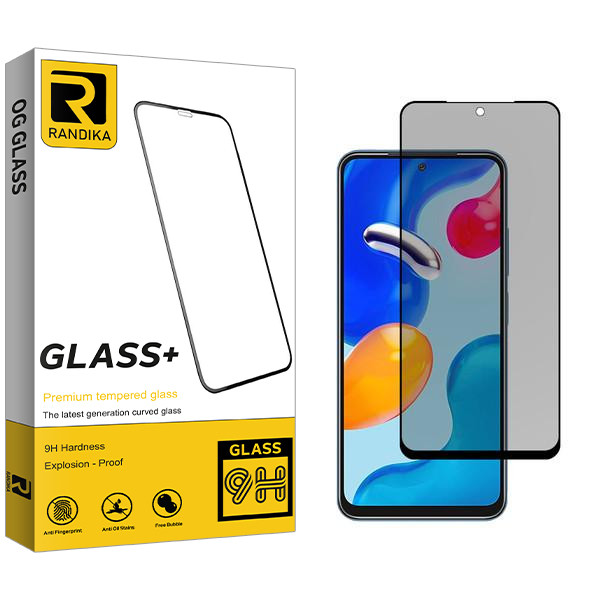 محافظ صفحه نمایش حریم شخصی راندیکا مدل RK مناسب برای گوشی موبایل شیائومی Redmi Note 11 4G
