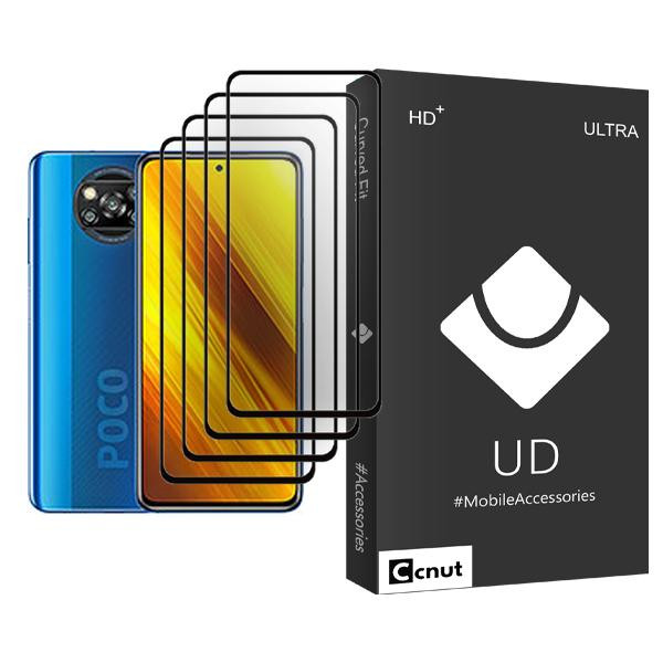 محافظ صفحه نمایش کوکونات مدل UDB Ultra MIX004 مناسب برای گوشی موبایل شیائومی Poco X3 NFC بسته چهار عددی