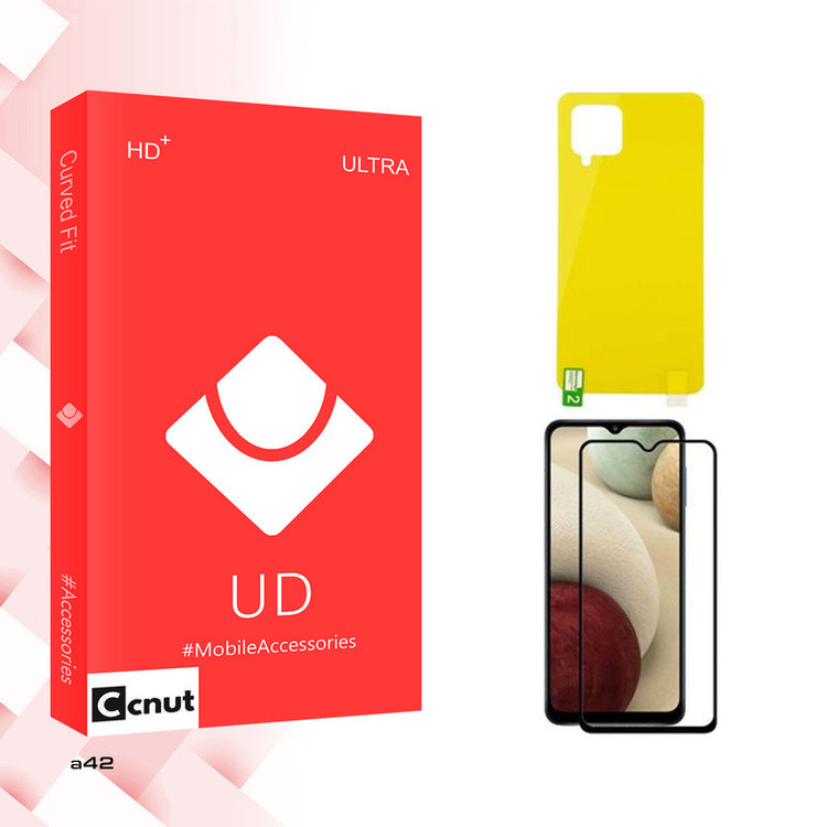 محافظ صفحه نمایش کوکونات مدل UD مناسب برای گوشی موبایل سامسونگ Galaxy A42 به همراه محافظ پشت گوشی