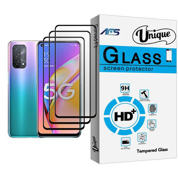 محافظ صفحه نمایش ای اف اس مدل Unique Glass MIX003 مناسب برای گوشی موبایل اوپو A93 5G بسته سه عددی