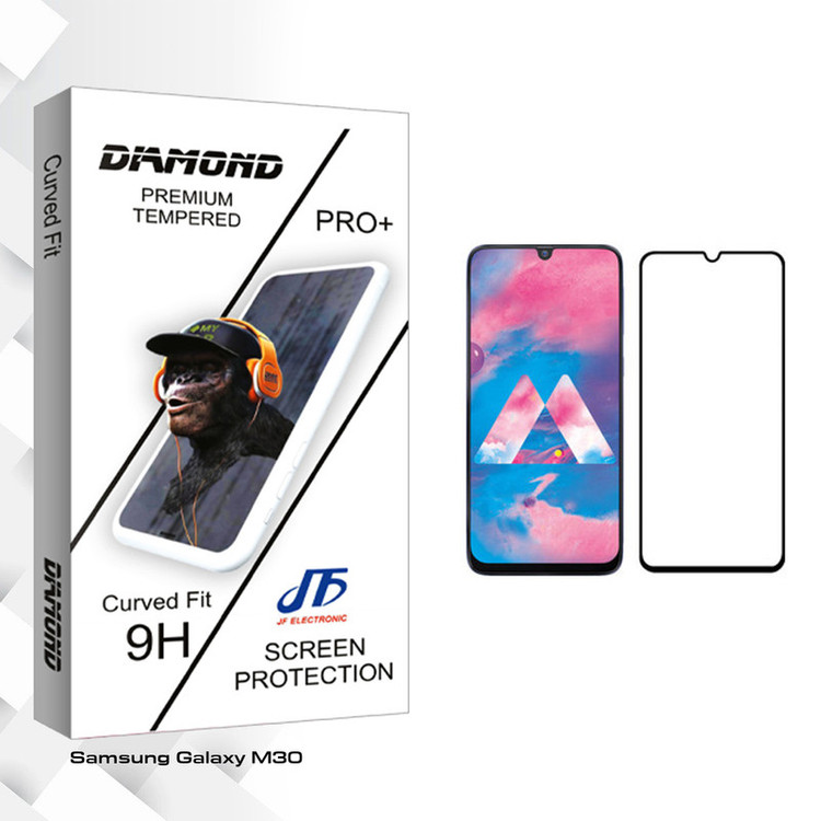 محافظ صفحه نمایش جی اف مدل Diamond glass مناسب برای گوشی موبایل سامسونگ Galaxy M30