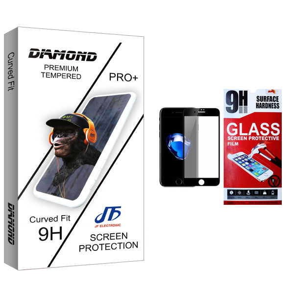 محافظ صفحه نمایش مات جی اف مدل Diamond glass مناسب برای گوشی موبایل اپل iPhone 7/8