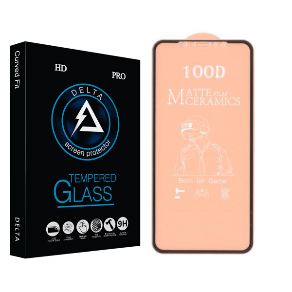 محافظ صفحه نمایش سرامیکی مات دلتا مدل Fit مناسب برای گوشی موبایل اپل iPhone 11 pro