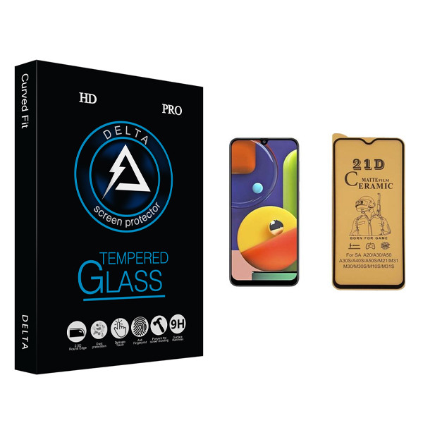 محافظ صفحه نمایش سرامیکی دلتا مدل HD مناسب برای گوشی موبایل سامسونگ Galaxy A50s
