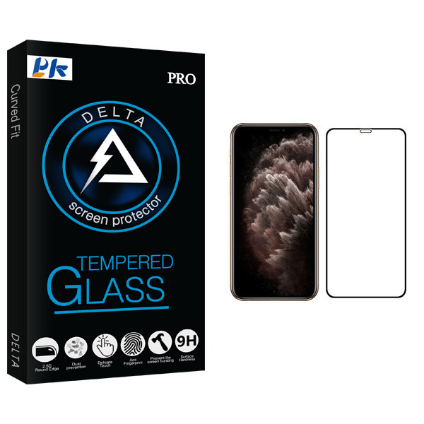 محافظ صفحه نمایش پی کی مدل Delta Glass مناسب برای گوشی موبایل اپل iPhone 11 Pro Max