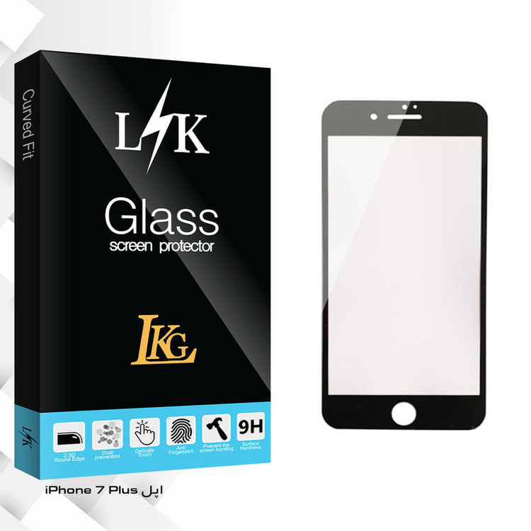 محافظ صفحه نمایش ال کا جی مدل LK Glass مناسب برای گوشی موبایل اپل iPhone 7 Plus