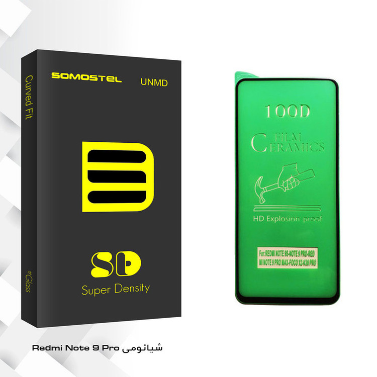 محافظ صفحه نمایش سرامیکی سوماستل مدل Sd Glass مناسب برای گوشی موبایل شیائومی Redmi Note 9 Pro