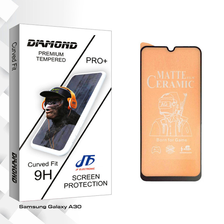 محافظ صفحه نمایش سرامیکی جی اف مدل Diamond glass مناسب برای گوشی موبایل سامسونگ Galaxy A30