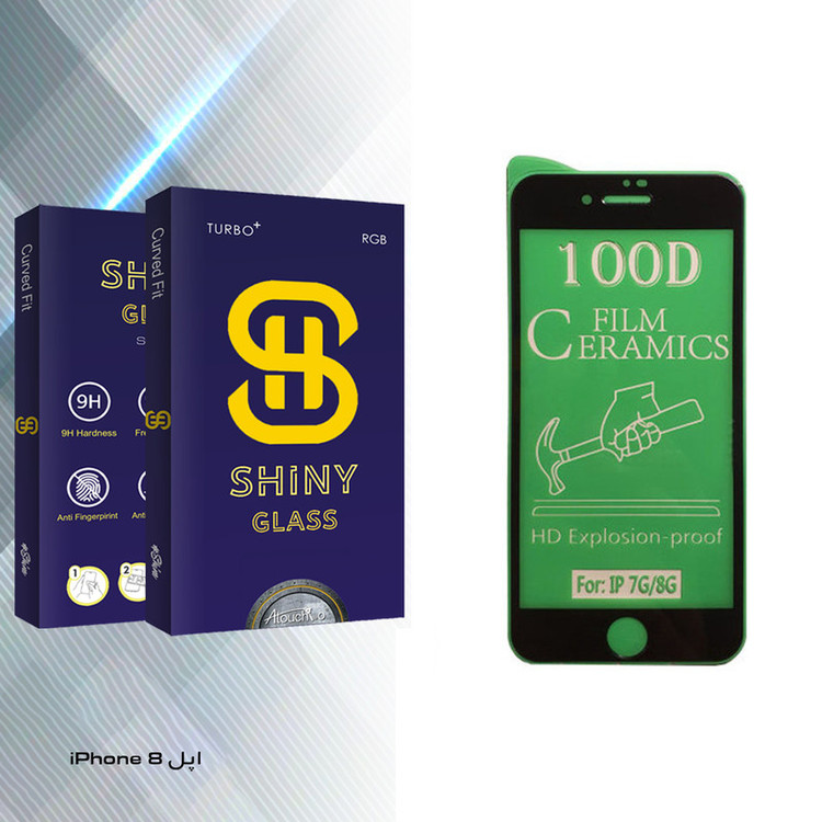 محافظ صفحه نمایش سرامیکی آتوچبو مدل Shiny Glass مناسب برای گوشی موبایل اپل iPhone 8