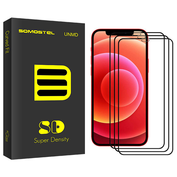 محافظ صفحه نمایش سرامیکی سوماستل مدل SD Glass مناسب برای گوشی موبایل اپل Iphone 12 Pro بسته سه عددی