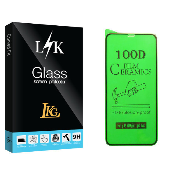 محافظ صفحه نمایش سرامیکی ال کا جی مدل LK Glass مناسب برای گوشی موبایل اپل iPhone XS Max