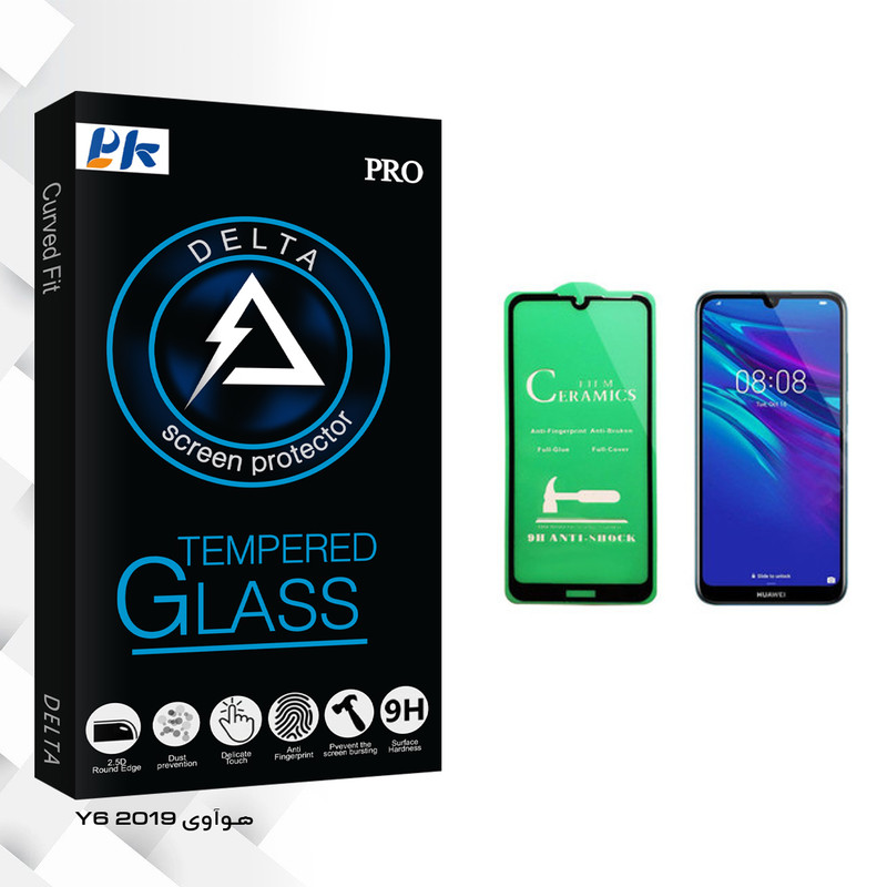 محافظ صفحه نمایش سرامیکی پی کی مدل Delta Glass مناسب برای گوشی موبایل هوآوی Y6 2019