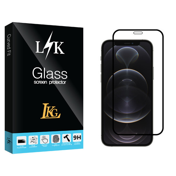 محافظ صفحه نمایش ال کا جی مدل LK Glass مناسب برای گوشی موبایل اپل iPhone 12