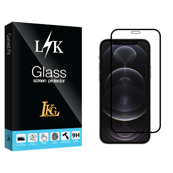 محافظ صفحه نمایش ال کا جی مدل LK Glass مناسب برای گوشی موبایل اپل iPhone 12