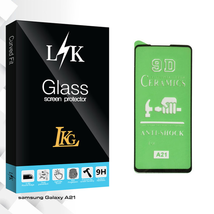 محافظ صفحه نمایش 9D ال کا جی مدل LK Glass مناسب برای گوشی موبایل سامسونگ Galaxy A21