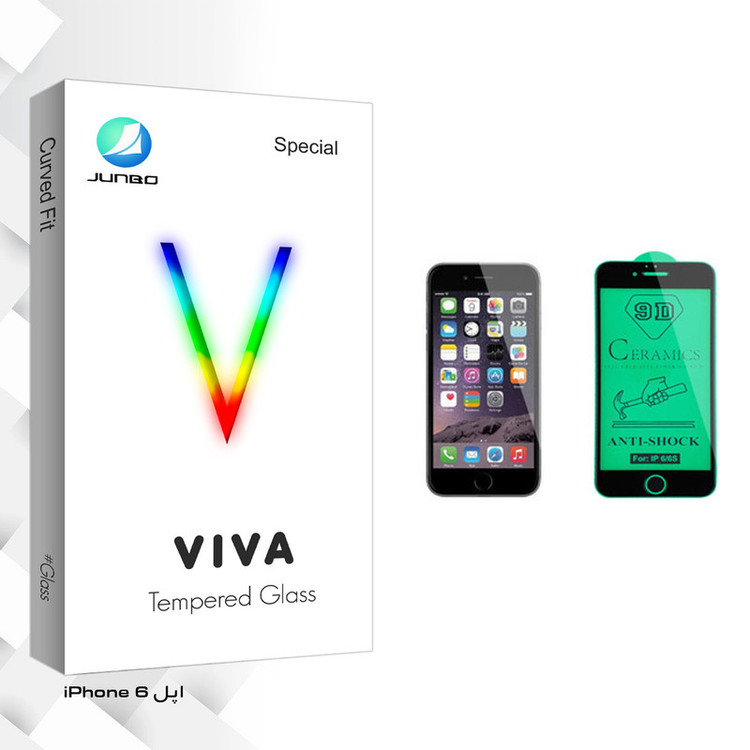 محافظ صفحه نمایش سرامیکی جانبو مدل Viva Glass مناسب برای گوشی موبایل اپل iPhone 6