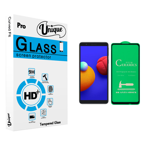 محافظ صفحه نمایش سرامیکی يونيک مدل +Clear مناسب برای گوشی موبایل سامسونگ Galaxy A01 Core