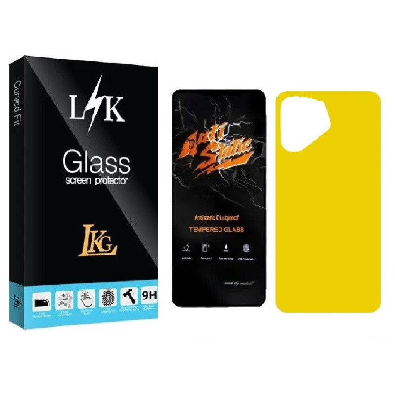 محافظ صفحه نمایش ال کا جی مدل LKK Antistatic مناسب برای گوشی موبایل شیائومی REDMI 12 4G/5G به همراه محافظ پشت گوشی