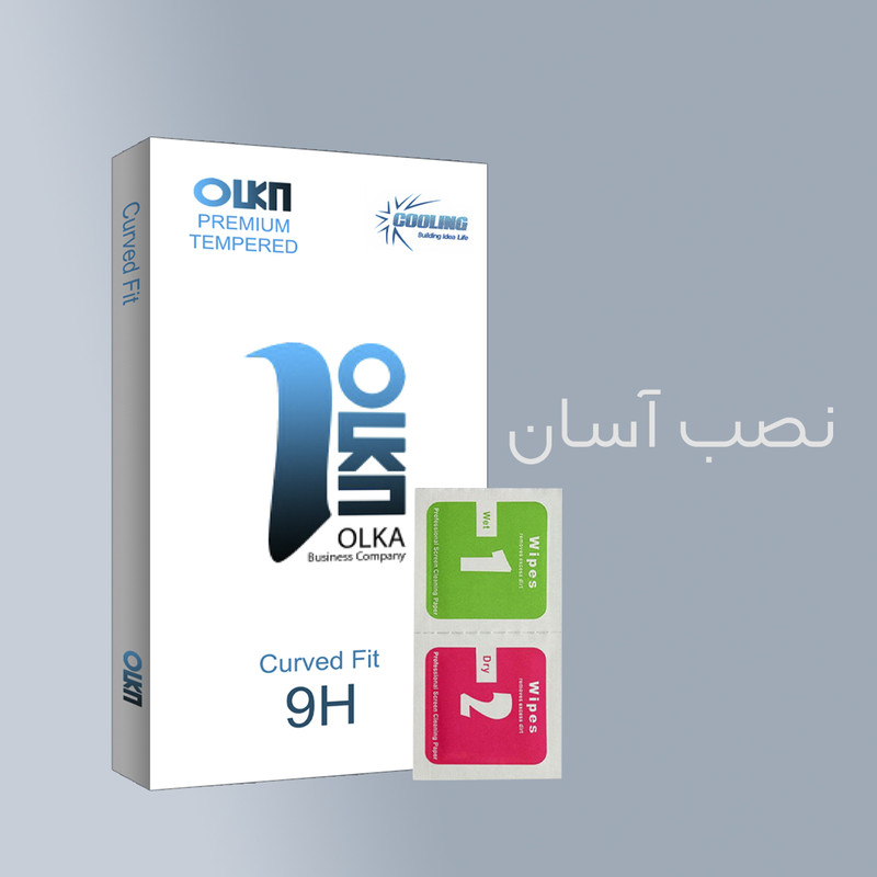 محافظ صفحه نمایش کولینگ مدل Olka ANTI-STATIC مناسب برای گوشی موبایل اپل iPhone 12 pro max به همراه محافظ پشت گوشی