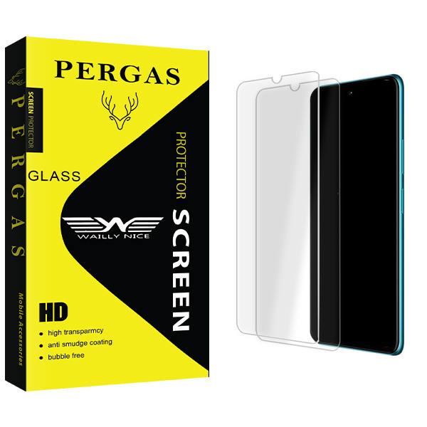 محافظ صفحه نمایش شیشه ای وایلی نایس مدل Pergas Glass MIX مناسب برای گوشی موبایل سامسونگ Galaxy A02s بسته دو عددی