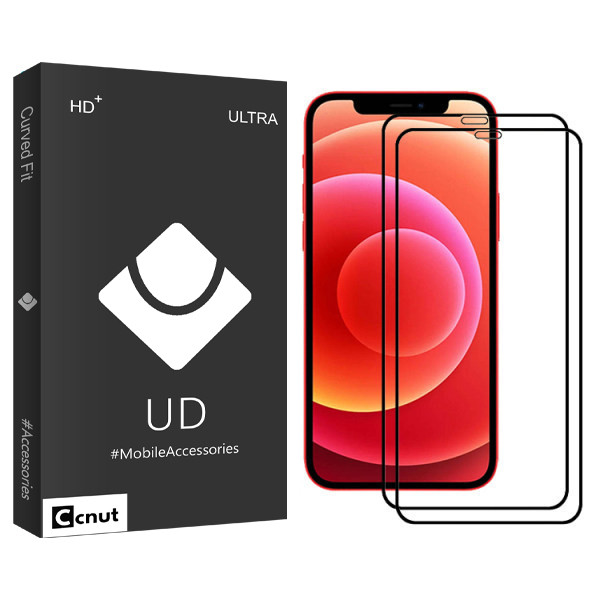 محافظ صفحه نمایش کوکونات مدل UD Black مناسب برای گوشی موبایل اپل Iphone 12ProMax بسته دو عددی