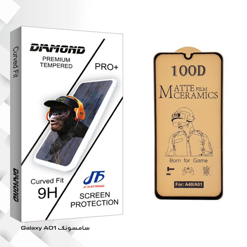 محافظ صفحه نمایش سرامیکی جی اف مدل Diamond glass مناسب برای گوشی موبایل سامسونگ Galaxy A01