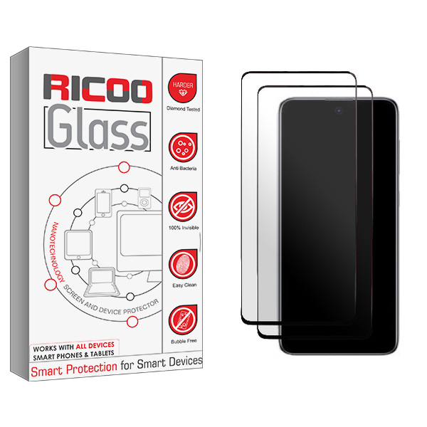 محافظ صفحه نمایش ریکو مدل Ricoo Glass NEW مناسب برای گوشی موبایل سامسونگ Galaxy A73 5G بسته دو عددی