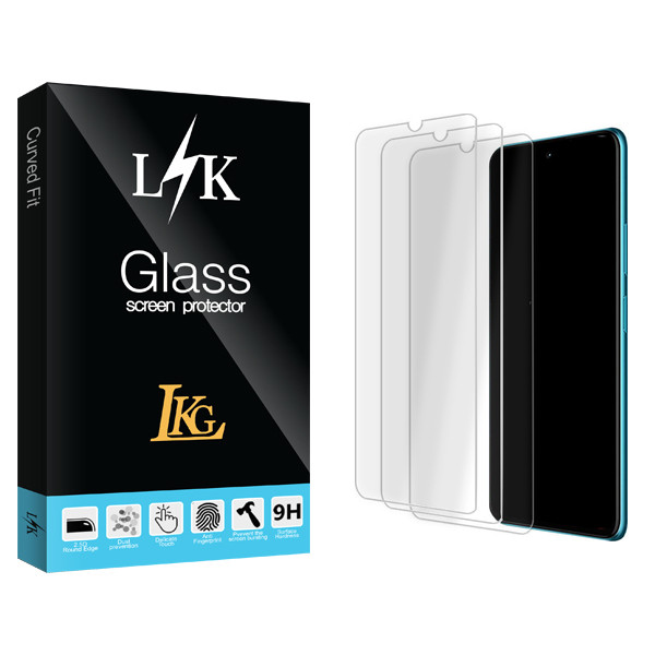 محافظ صفحه نمایش شیشه ای ال کا جی مدل LK Glass MIX مناسب برای گوشی موبایل سامسونگ Galaxy M32 4G بسته سه عددی