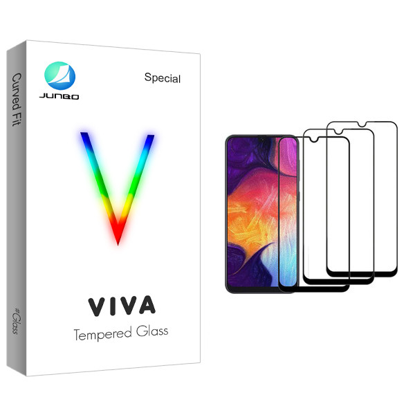 محافظ صفحه نمایش جانبو مدل Viva Glass مناسب برای گوشی موبایل سامسونگ Galaxy A50 بسته سه عددی