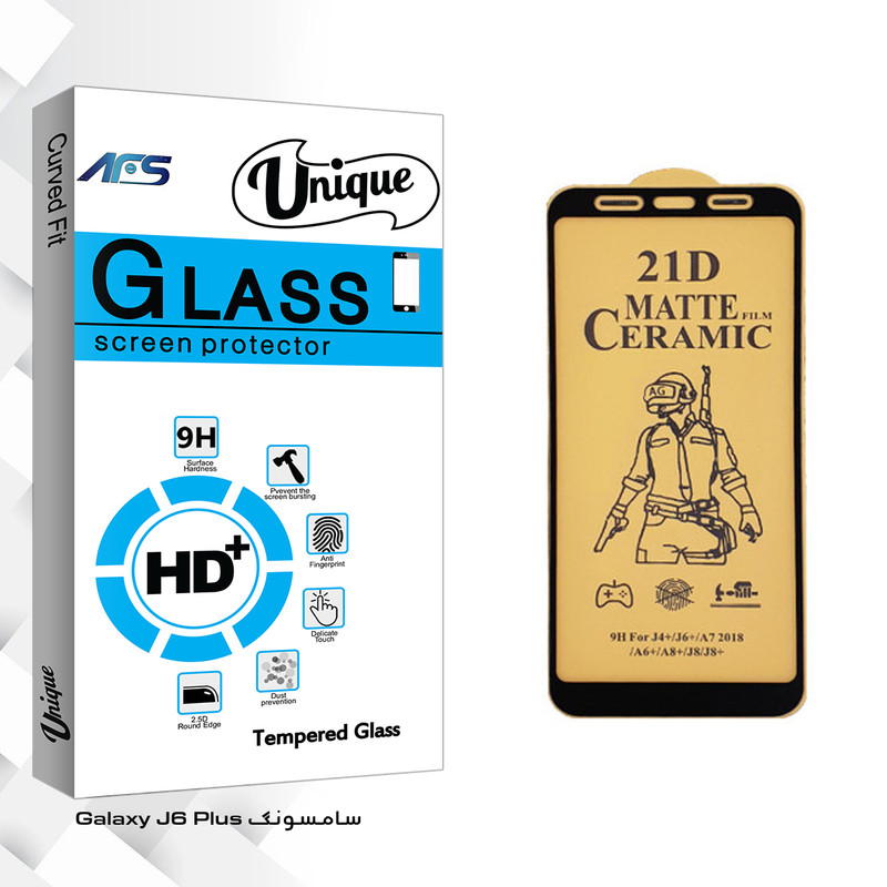 محافظ صفحه نمایش سرامیکی ای اف اس مدل Uni مناسب برای گوشی موبایل سامسونگ Galaxy J6 Plus
