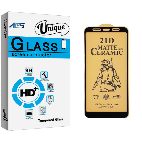 محافظ صفحه نمایش سرامیکی ای اف اس مدل Uni مناسب برای گوشی موبایل سامسونگ Galaxy J6 Plus