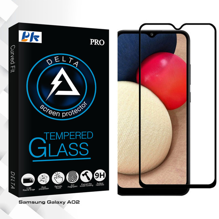 محافظ صفحه نمایش سرامیکی پی کی مدل Delta Glass مناسب برای گوشی موبایل سامسونگ Galaxy A02