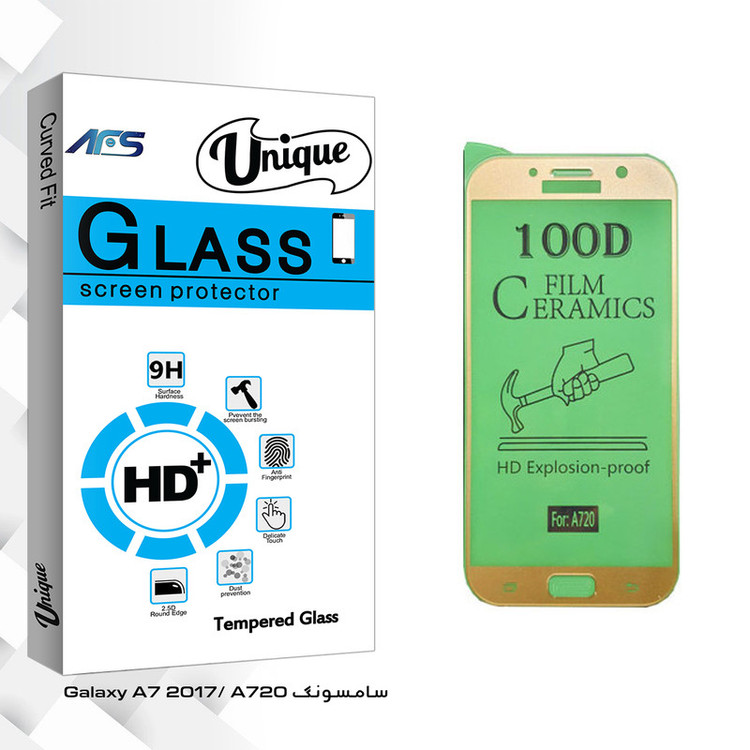 محافظ صفحه نمایش سرامیکی ای اف اس مدل Unique Glass مناسب برای گوشی موبایل سامسونگ Galaxy A7 2017/ A720