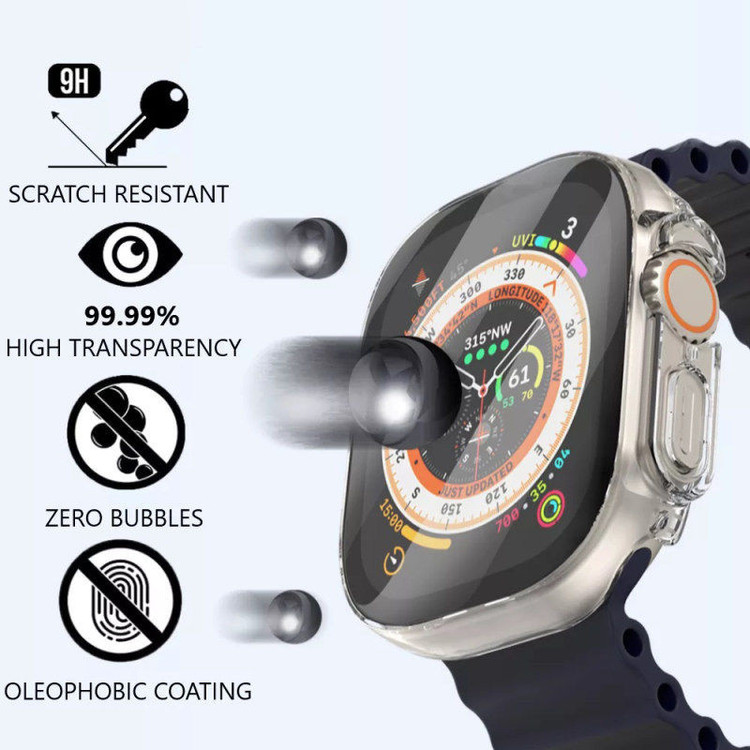 کاور مدل TGC-49MM مناسب برای اپل واچ ULTRA سایز 49 میلی متری به همراه محافظ صفحه نمایش